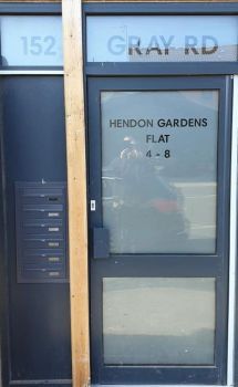 2. Privacy etch frost cut to clients specifications - Hendon Gardens AFTER