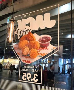 Digital printed vinyls installed. Leon Fast Food Restaurant