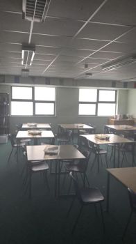 1. Opaque frost film to numerous classrooms. Blyth Academy  Northumberland