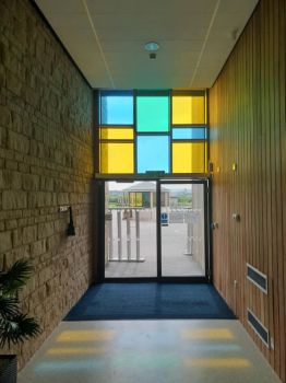 4. Transform your ordinary glazing with our colourful translucent films
