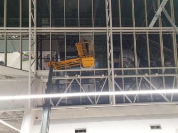 2. RN07 dual solarfilm to atrium. Asda - Owlcoates Shopping Centre in Pudsey