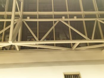 3. RN07 dual solarfilm to atrium. Asda - Owlcoates Shopping Centre in Pudsey