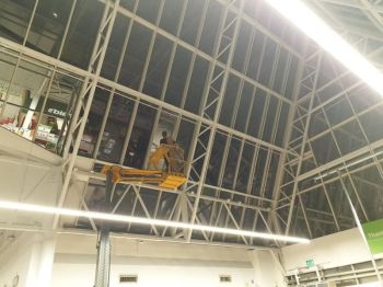 5. RN07 dual solarfilm to atrium. Asda - Owlcoates Shopping Centre in Pudsey