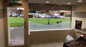 1. Premium ultra light anti- heat/glare to shop front at Dicksons in Jarrow
