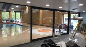 1. Privacy frost vinyl Macclesfield Leisure Centre 