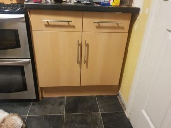 1. Kitchen wrapped in Gateshead before