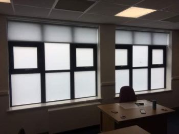 2. Privacy frost to numerous classrooms St Benet Catholic School - Bedlington