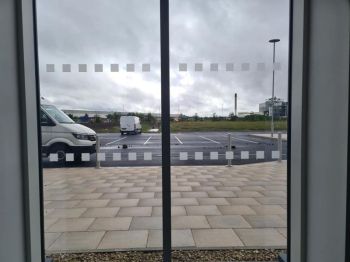 2. Manifestations supplied and installed over 3 floors to clients specifications at Croda in Goole