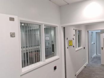 3. Clear safety film installed to numerous classrooms at CHAMS in Leicestershire