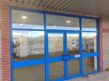 2. Removed internal and external digital prints and installed internal clear 175 blast security film at HMRC in Wincanton new border control unit
