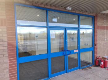 3. Removed internal and external digital prints and installed internal clear 175 blast security film at HMRC in Wincanton new border control unit