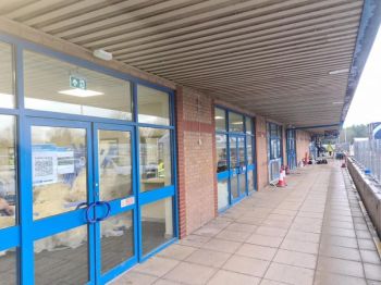 4. Removed internal and external digital prints and installed internal clear 175 blast security film at HMRC in Wincanton new border control unit