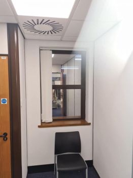 2. Removed existing solarfilm and replaced with 200 micron security privacy combination - HM Passport Office - Plymouth