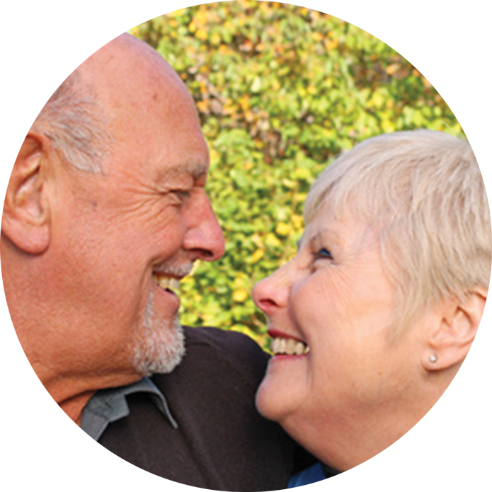 old couple smiling